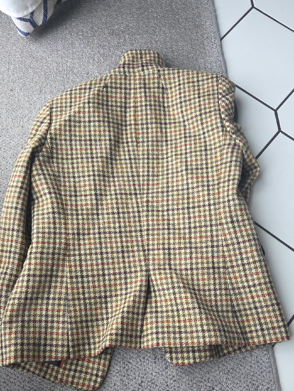 J crew Reagent Wool Womens Houndstooth Stand-Collar Blazer Size 8 - Picture 4 of 11